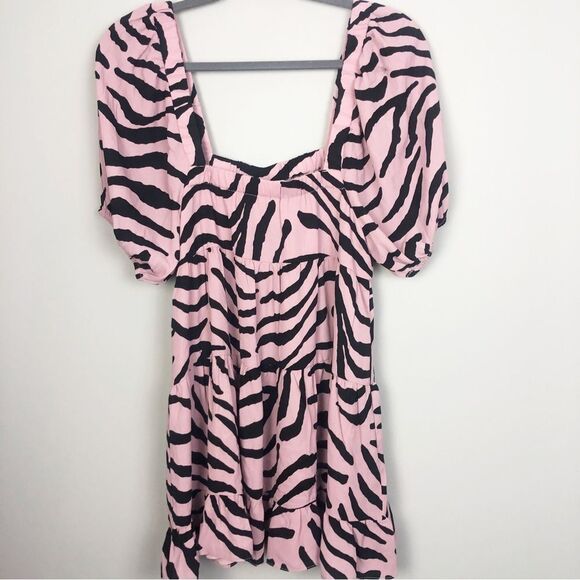 BUDDY LOVE | NEW Becca Dress in Savannah Pink Black Zebra Print Women’s Size XS - Picture 4 of 14